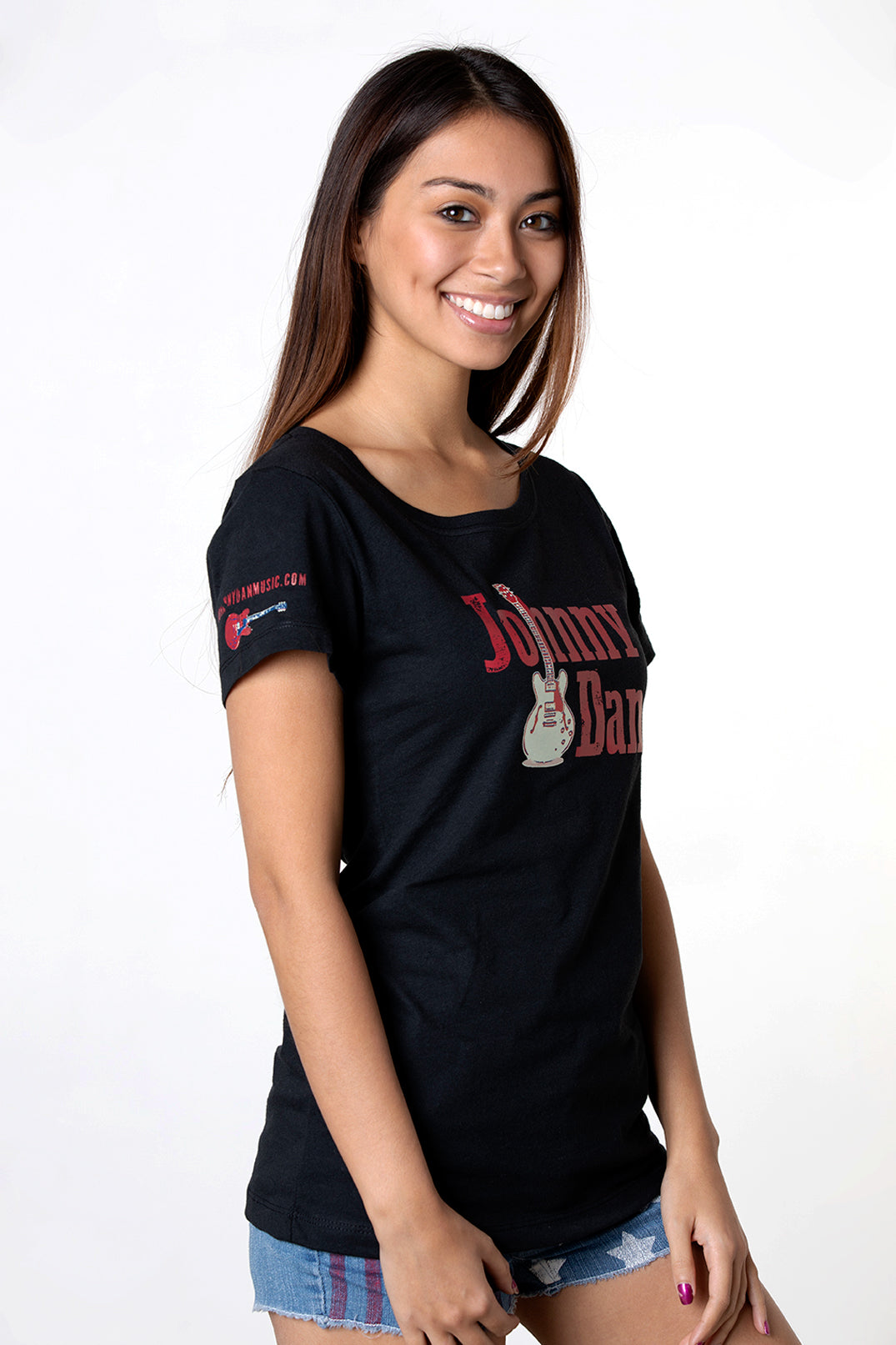 Women's Johnny Dan American by Birth Black T