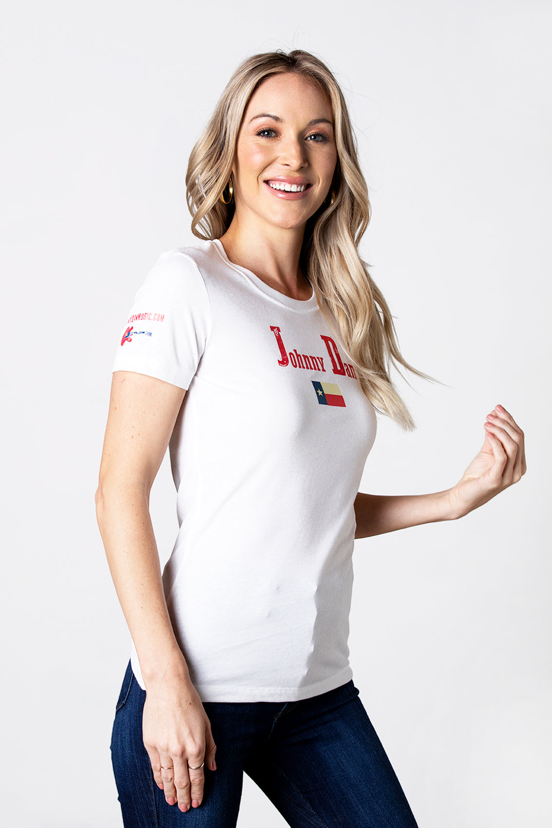 Women's Johnny Dan Texan White T