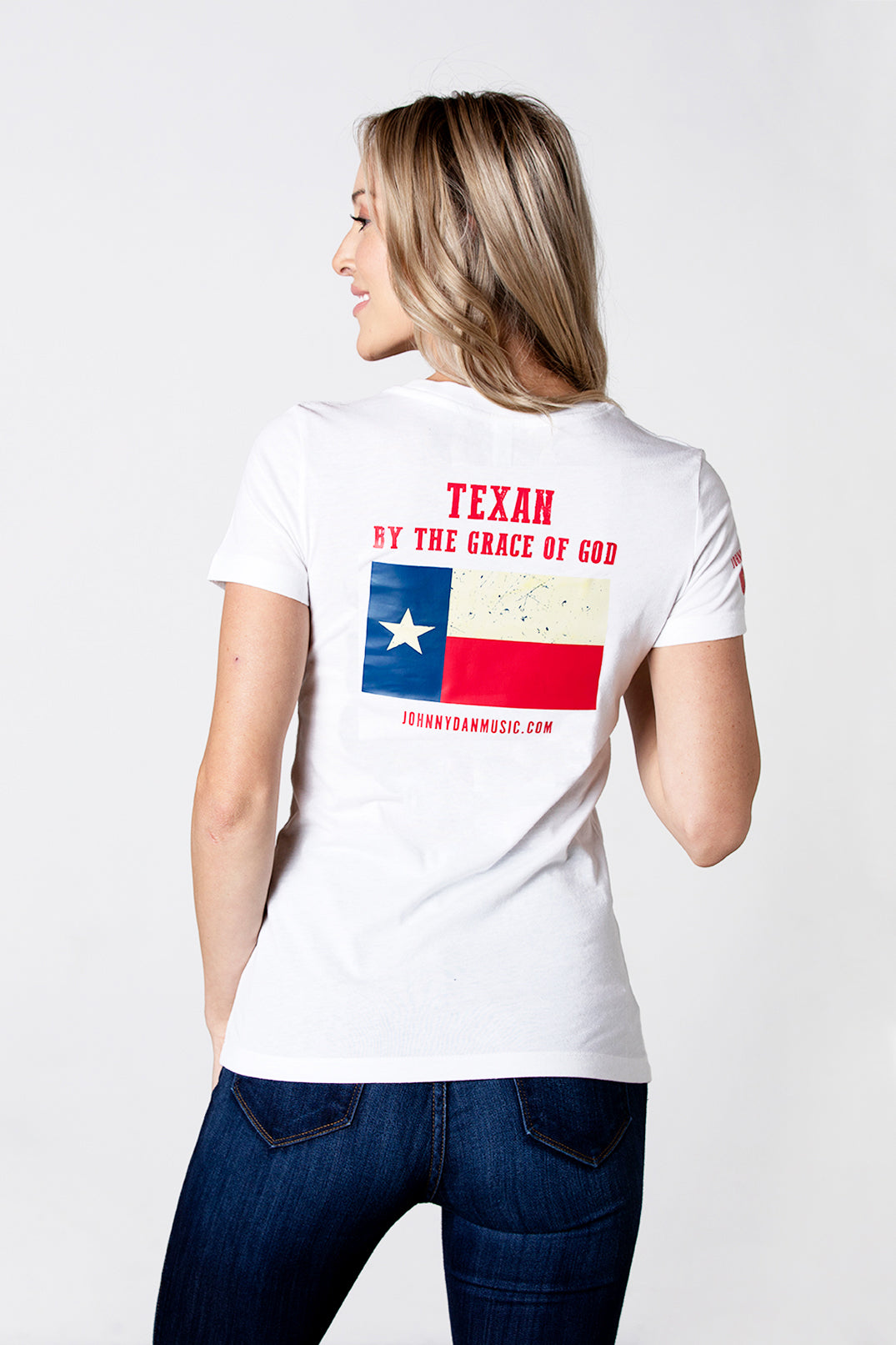 Women's Johnny Dan Texan White T