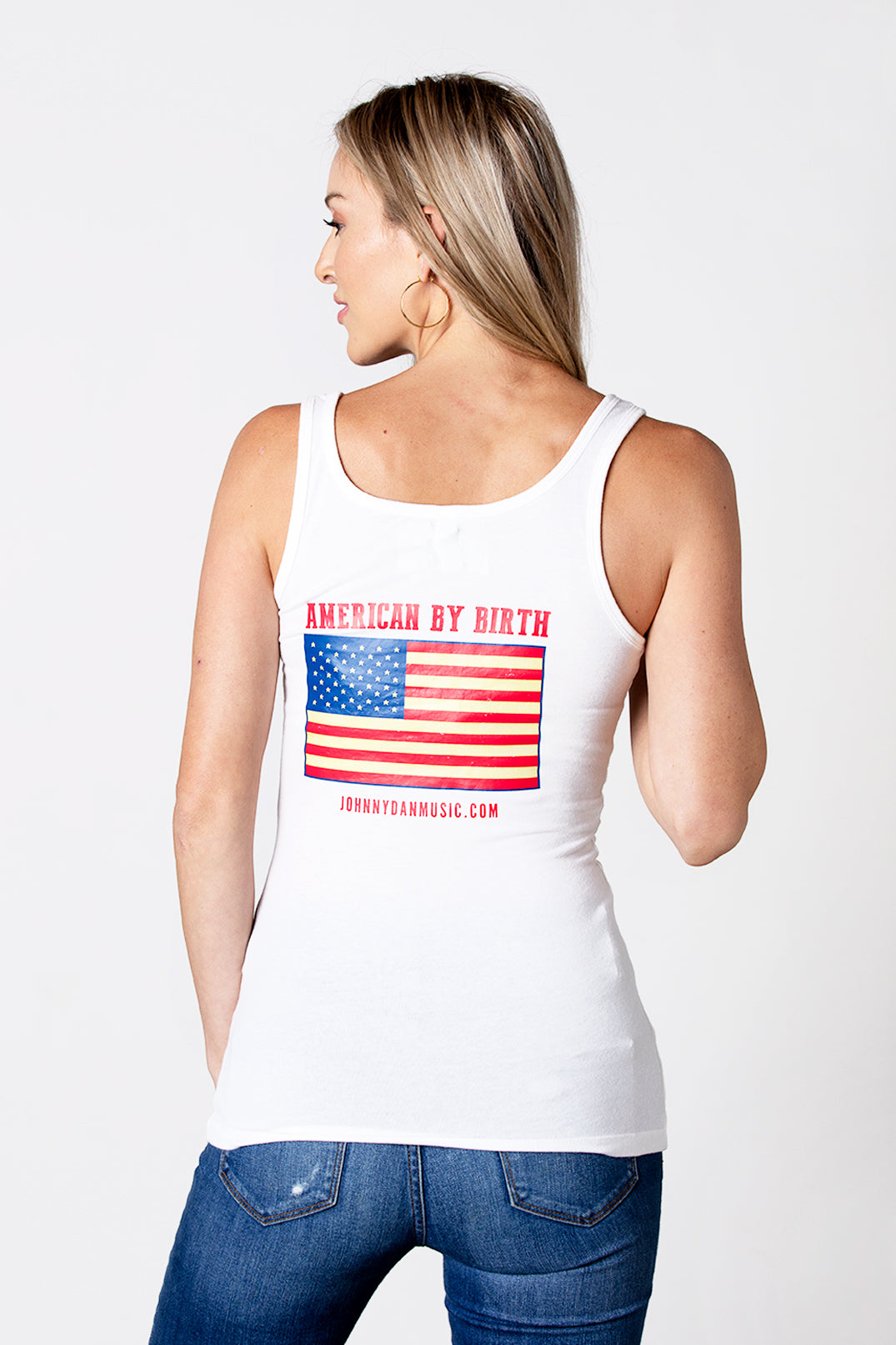 Women's Johnny Dan American by Birth White Tank