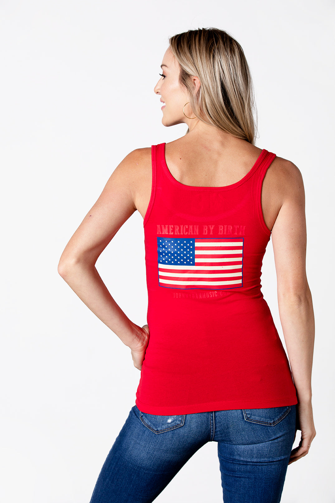 Women's Johnny Dan American by Birth Red Tank