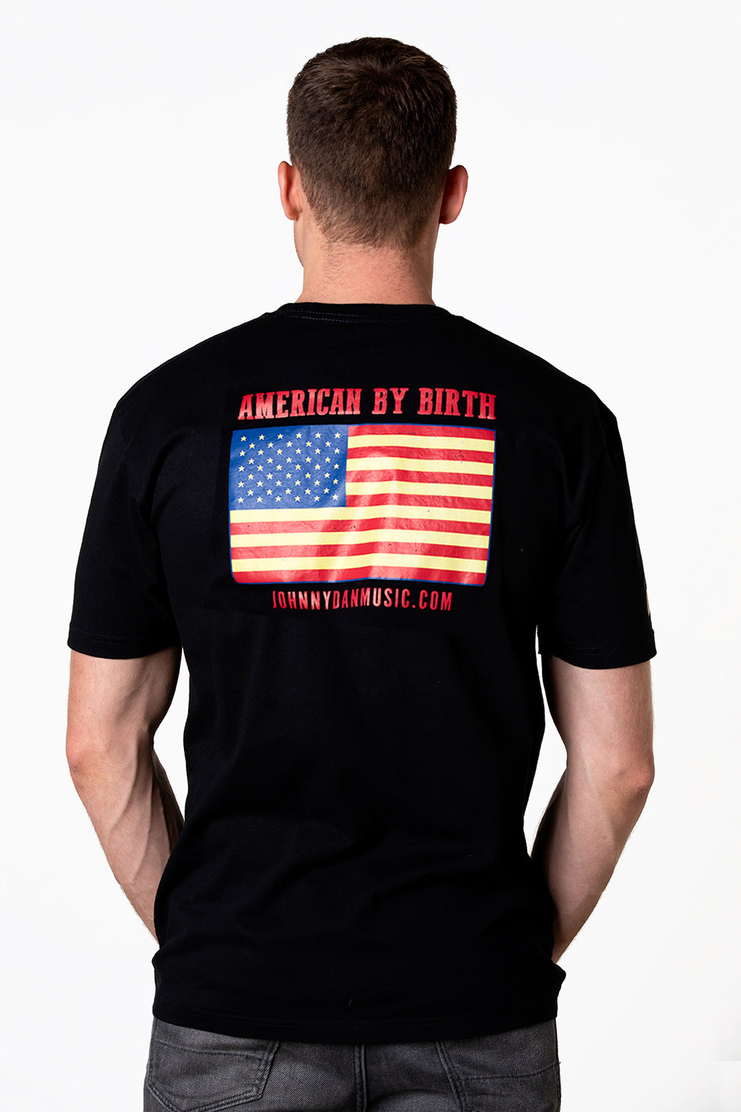 Men's Johnny Dan American by Birth Black T
