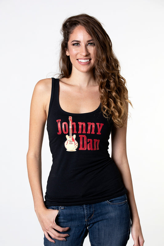 Women's Black Johnny Dan American by Birth Tank