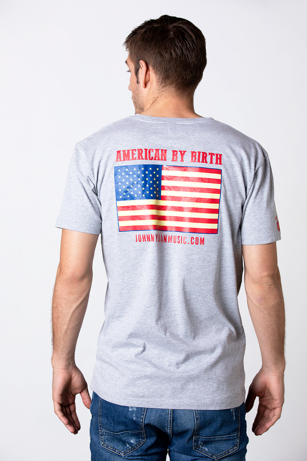 Men's American by Birth Grey V Neck