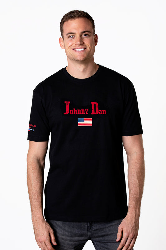 Men's Johnny Dan American by Birth Black T